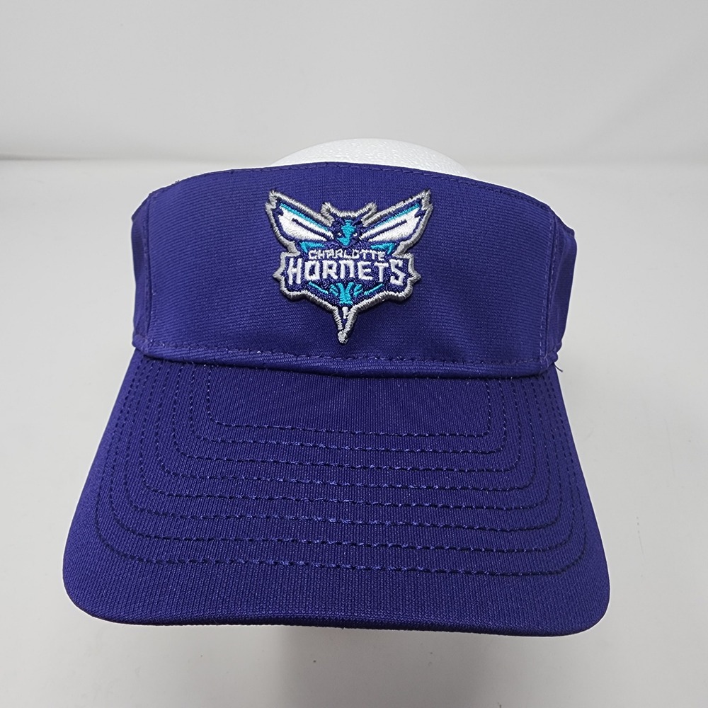 NBA Charlotte Hornets Visor OSFM Basketball Fan Gear Polyester Adjustable Purple